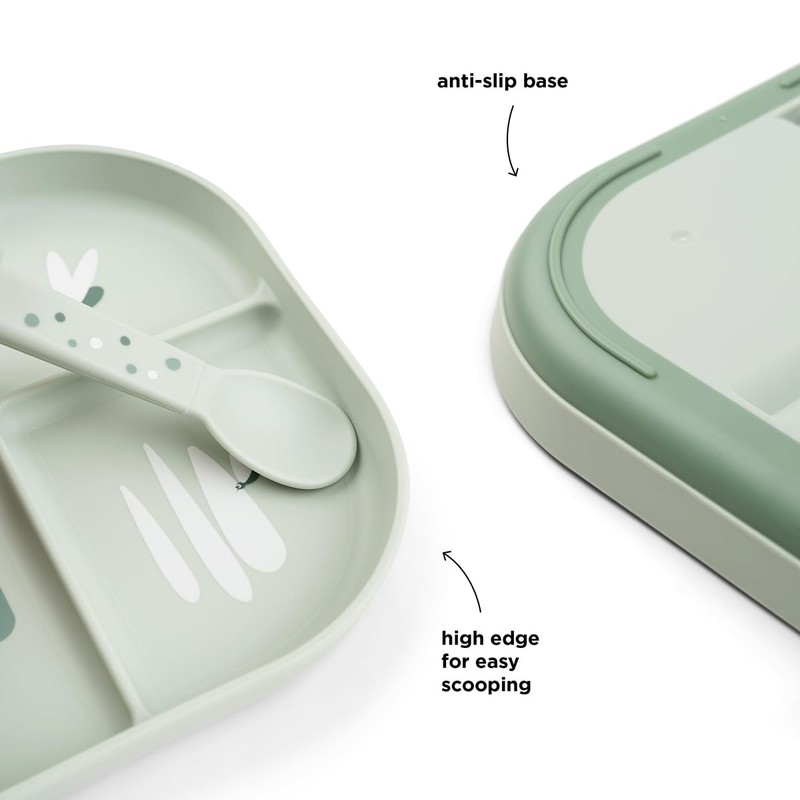 Done by Deer Foodie Children's Plate with Dividers - Children's