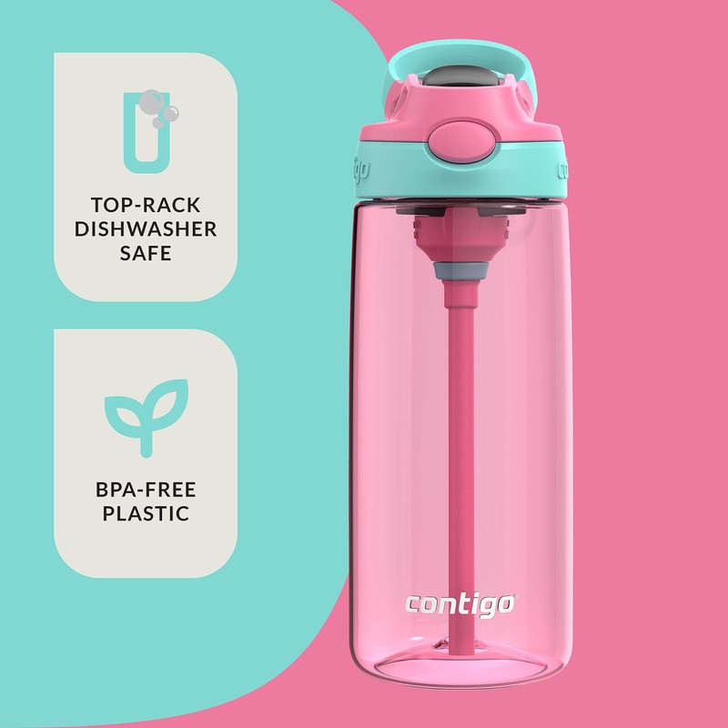 Contigo Aubrey Kids BPA-Free Water Bottle with Silicone Straw Spill-Proof