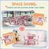 Qaba Kids Table and Chair Set, Height Adjustable 5 Piece