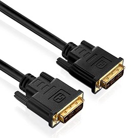 PureInstall PI4000-020 Single Link DVI-Kabel (DVI-D Stecker (18+1) auf DVI-D Stecker (18+1)), 2m, schwarz
