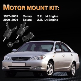 YWPXMY Engine Mount and Trans Mount kit Compatible with 1997-2001 Camry & 2000-2001 Solara 2.2L L4 Engine, Replace # A7241 1236103060 A7238 1236374130 A6256 1237203040 A7219 1237174530 4PCS