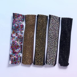 Natalie Mills Black Elastic Headbands for Ladies with Austrian Crystal! Top Trending Hair Accessories. Rhinestone Headbands! Activewear & Yoga Crystal Headbands! Activewear & Yoga Headband