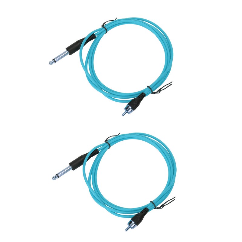 2pcs 5.9ft Tattoo Clip Cords RAC Interface Professional Copper Silicone