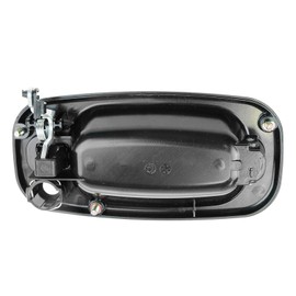 TRQ Door Handle Outside Exterior Textured Flat Black Front Driver Side Left LH for Chevy GMC Pickup Trucks & SUVs Silverado/Suburban/Tahoe/Sierra/Yukon/Avalanche