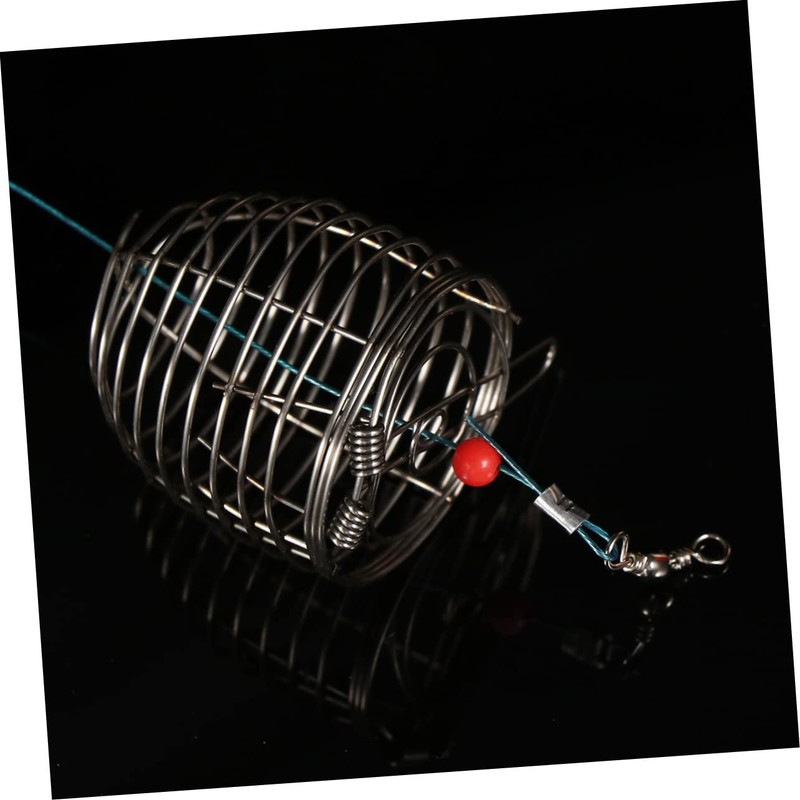 OHPHCALL Stainless Steel Bait Cages Set Lure Feeder Bait Trap