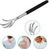 GEEKBOX Extendable Back Scratcher Stainless Steel Telescopic Design with Rubber