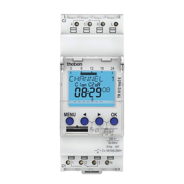 Theben 6120087 TR 612 top3 E I Digital Timer I
