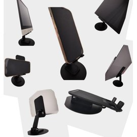 Phone Stand, Device Stand, Adjustable Stand, 360 Rotatable Arm, Portable, Foldable, Aluminum Alloy Base Pastic