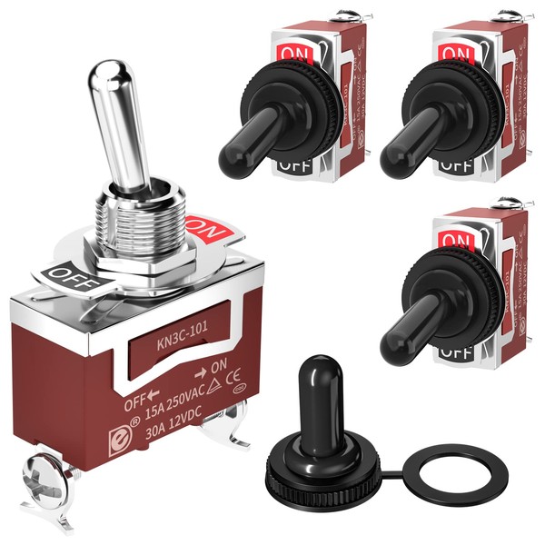 Joinfworld Joinfworld Toggle Switch 12V DC 125V SPST 2 Pin