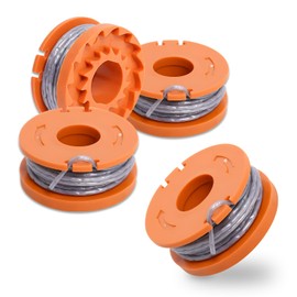MAOZHOU Strimmer Spool Line,4 PCS Φ1.6mm 3.05m WX150 Nylon Spools,Strimmer Wire Compatible with Mac Allister MGTP18Li Trimmer/WORX WG150,WG151 / Qualcast