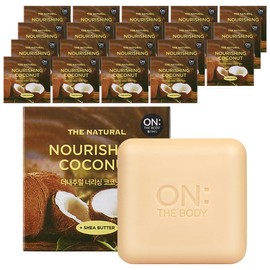 On the Body The Natural Nourishing Soap Coconut, 90g, 20 pieces / 온더바디 더 내추럴 너리싱 비누 코코넛, 90g, 20개