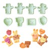 Sinsanye 8 Pack Cuddly Huggy Animal Cookie Cutters and Valentine's
