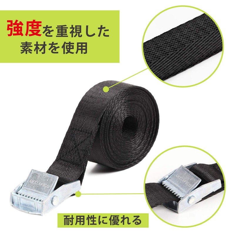 Dellepico Load Tightening Belt, Fastening Belt, Cable Tie, Maximum Load