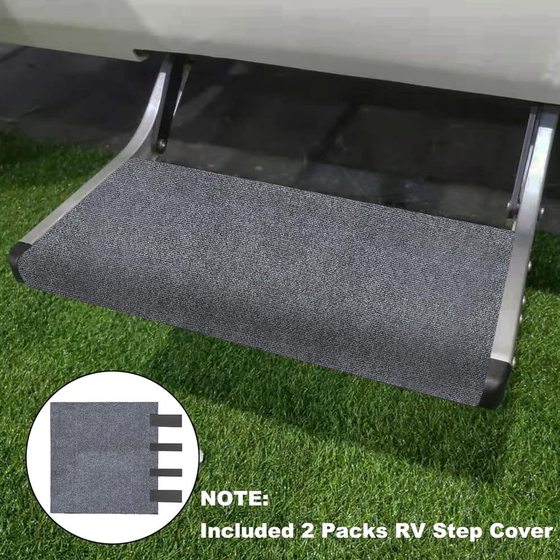 NEWFOM RV Step Covers 2 Pack, 18-23 Inch Wide RV