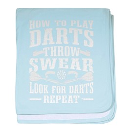 CafePress Darts Player How to Play Darts Throw Baby Blanket, Super Soft Newborn Swaddle
