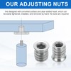 sourcing map 8Pcs Threaded Inserts Nuts, M5x12mm Hex Socket Drive