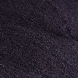 55g Needle Felting Wool Roving Sewing Handiwork Material Hand DIY Craft Supplies(Black)