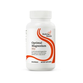 Optimal Magnesium  Best Magnesium Supplement  Provides 150 mg Pure Magnesium Per Dose  100 Easy-To-Swallow Vegetarian Capsules  Free of Common...     
