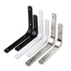 Homeme L-shaped Mount Bracket, Stainless Steel, Load Capacity 25-75KG, Set