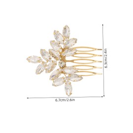 VICASKY Elegant Rhinestone Bridal Hair Comb Timeless Side Combs for Bridesmaids Weddings Durable Design with Sophisticated Marquise Crystals Hair Accessories for Women