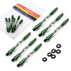 CUESOUL 6-Piece 2BA Medium Aluminum Dart Shaft with O'Ring Black