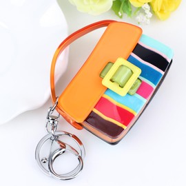 LONYOO Novelty Mini Tote Bag Keyring Acrylic Key Ring Accessories Car Key Backpack Purse Charms Gifts for Women Girls Lady, multicoloured