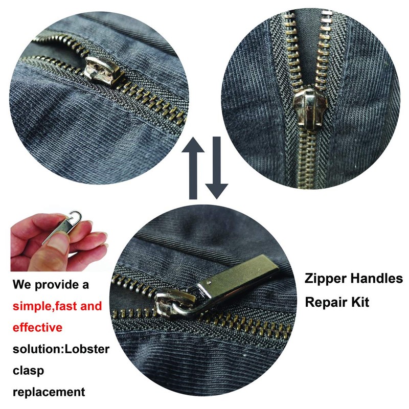 Zpsolution Zipper Pull Replacement Metal Zipper Handle Mend Fixer Zipper