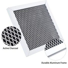 Charcoal Filter Kitchen-Aid KMHC319ESS, KMHS120ESS Whirl-pool WMH53521HZ, WMH31017AS Microwave Carbon Filter Replacement.