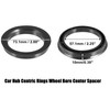 2pcs Plastic Car Hub Centric Rings Wheel Bore Center Spacer