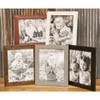 Distressed Wooden Picture Frame with Easel Back - Real Wood