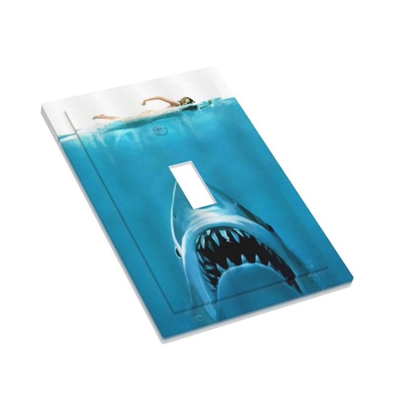 Spshian Funny Shark Blue Ocean Swimming Woman 1 Gang Light
