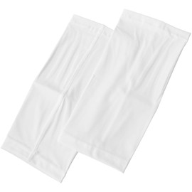 LIMITED SELECT Men's Arm Cover, Concealed Tattoo, Arm Guard, Cool Touch Sensation, Absorbent, Quick Drying, UPF 50+, UV Protection, Sunburn Protection, Summer, D4-White (Short), Free size