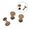 HAOHIZE Copper Rivets For Leather, Pack of 20 Sets Flat
