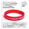 ID Wristband with 24/7 Support Service – Adult & Child