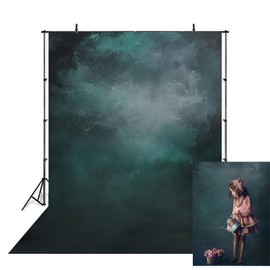 5x7ft Dark Green Abstract Photography Backdrop Texture Old Photo Backdrop Professional Photographers Vintage Green Portrait Photo Studio Booth Props