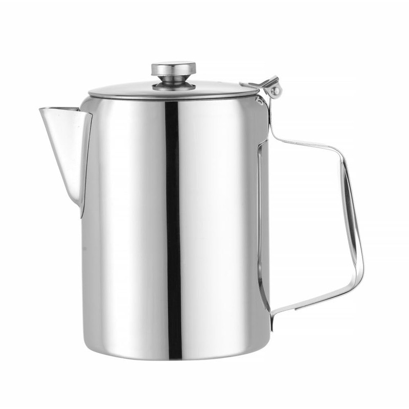 HENDI Coffee/Tea Pot with Hinged Lid, Coffee Pot, Kettle, Drip