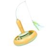 Cat Feather Toy Automatic 360 Degrees Rotating Bell Ball Stable