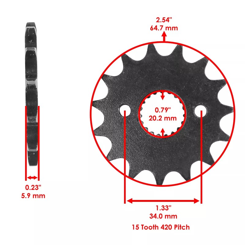 Honda Drive Chain & Sprockets Kit for Honda CRF150R 2007-2017