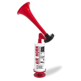Air Horn Handheld, Airhorn Extremely Loud, Reusable Stadium Horn, Gas Horn for Safety Boat Car Sports Events (Red)