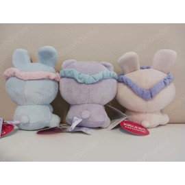 Eyelashes Set of (3) Blue Purple Pink  5-6" Plushes NWT New Round1 Exclusive