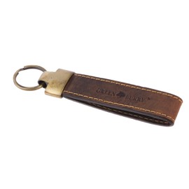 Greenburry Vintage Leather Keyring Brown, brown