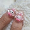 Pink Star Handmade Nail Tips - Short Ballerina / 핑크