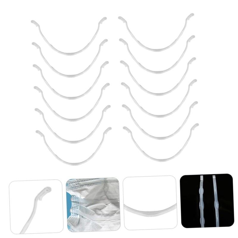 Ciieeo 12Pcs Breathable Mask Support Bracket Shaped Design for Comfortable