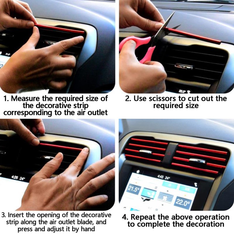 XCVCVB 03A2079 Pack of 40 Car Air Conditioning Trim Car