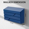 YOOBOX Wall Mount Mailbox for House Outside, Large Capacity Mailbox