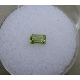 Peridot octagon loose faceted natural gem 5x3mm