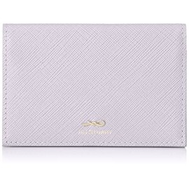 Jill Stuart JSLW3AM1 JSLW3AM1 Business Card Holder, Gloria, Cowhide, Saffiano Leather, Lurex, Card Case, Simple, Compact, Slim, Ladies, Fashionable, Adult Cute, Lavender, lavender