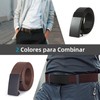 DOSYU Cinturones para Hombre, 2pcs Cinturón de Trinquete de Nailon,