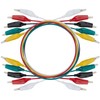 AYMBH 10PCS 50cm Double-Ended Alligator Clips Test Leads Insulated PVC