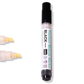 Wilkins Marcador de entresuela prémium para pintura personalizada sobre cuero, gamuza, tela y espuma suave para 2-4 pares de zapatos (negro)